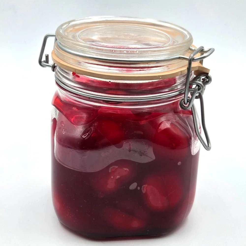 Bormioli Rocco Fido Glass Jar with Cherries‎ Candle Made in Italy  UNIQUE